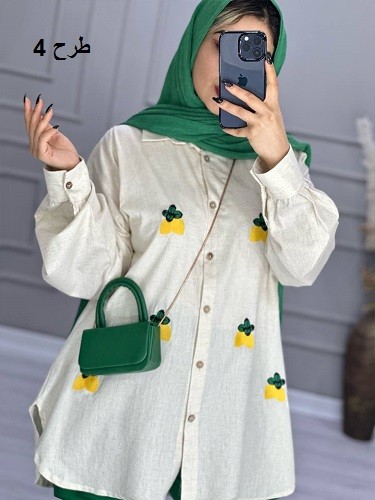 0696-مانتو لینن ترک