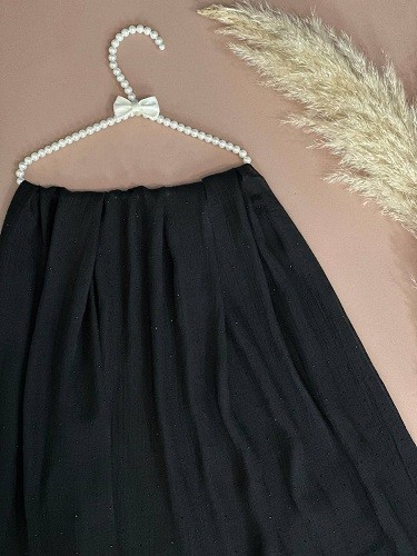 0082_شال مشکی نگینی