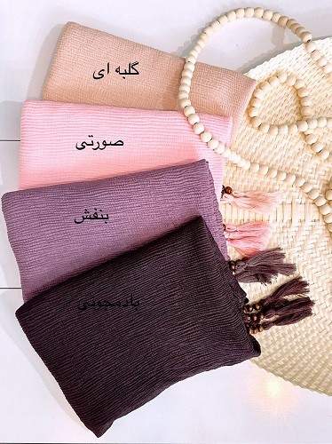 0083_شال منگوله چوبی