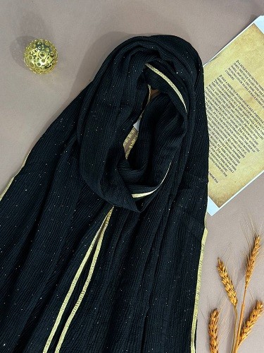 0086_شال مشکی سوفی