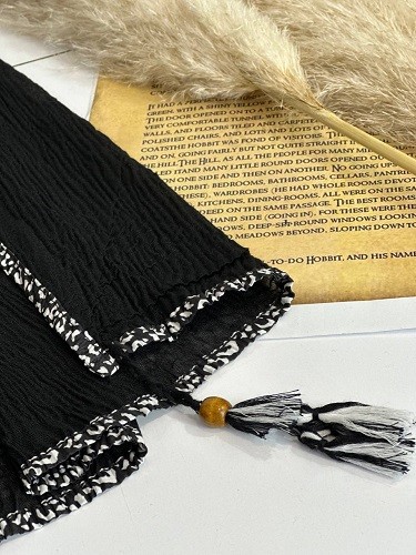 0091_شال مشکی الیزه