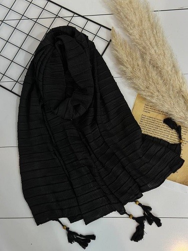 0093_شال مشکی پارلا