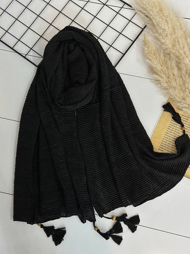 0093_شال مشکی پارلا