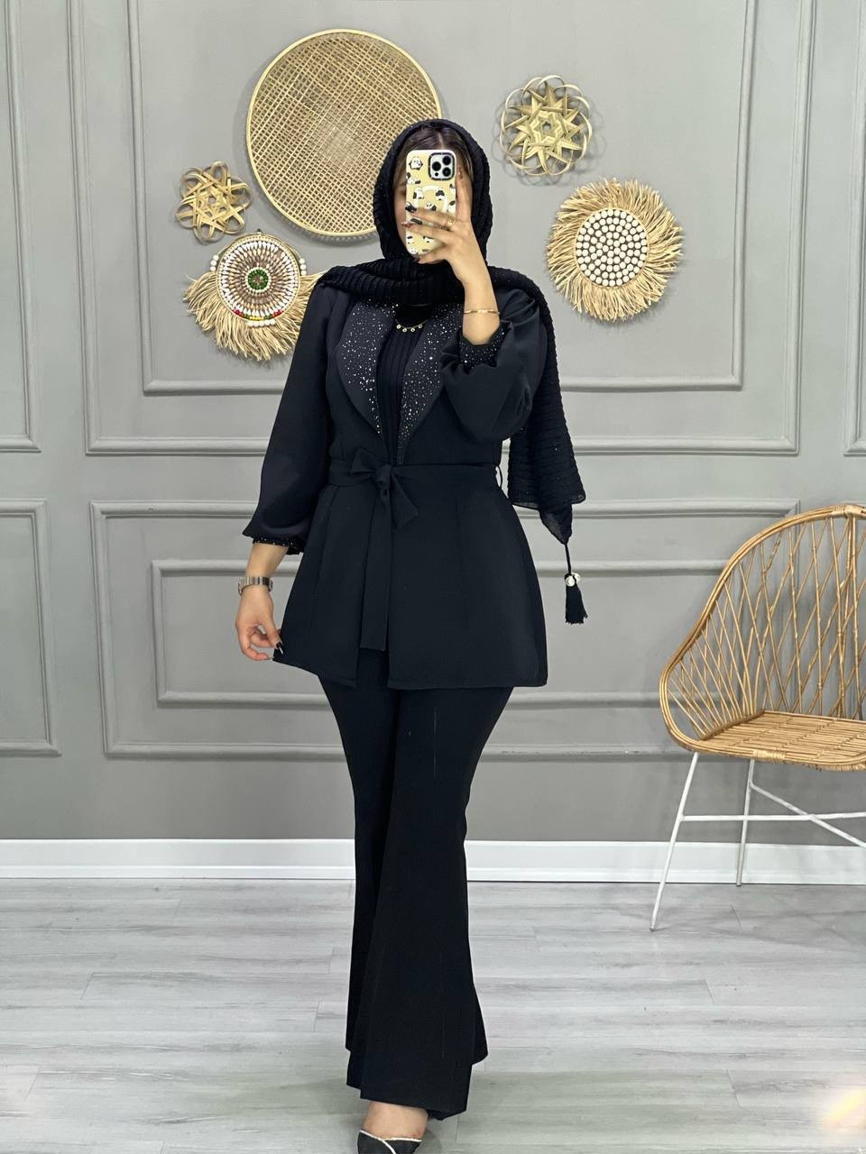 0710_ کت مزونی نگینی