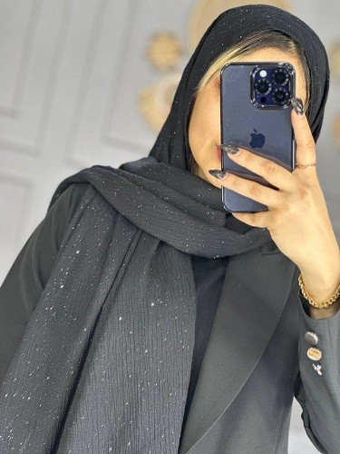 0095_شال مشکی فریال