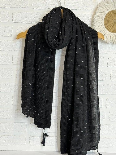 0097_شال مشکی مورچه ای