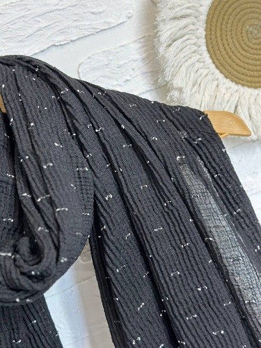 0097_شال مشکی مورچه ای