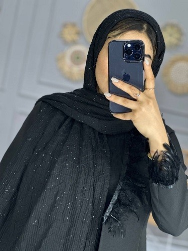0099_شال مشکی ژابیز