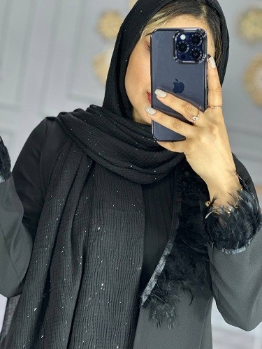 0099_شال مشکی ژابیز