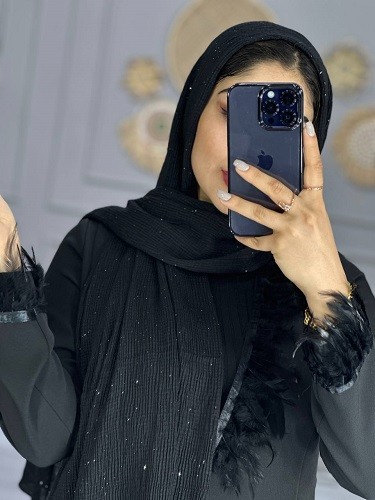 0099_شال مشکی ژابیز