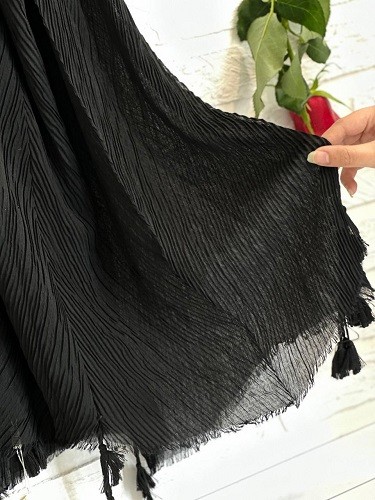 0100_شال مشکی سوفیا