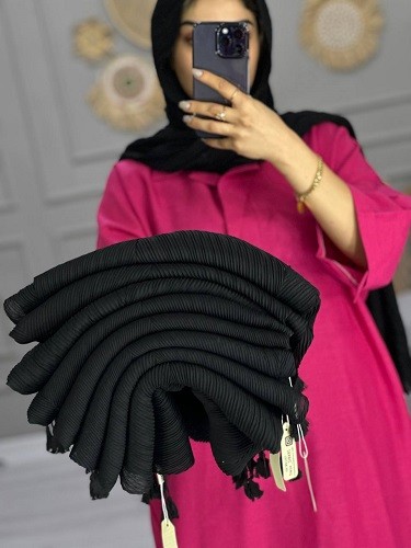 0100_شال مشکی سوفیا