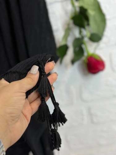 0100_شال مشکی سوفیا