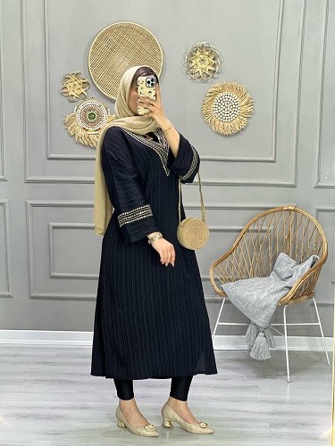 0718_ مانتو پیراهنی دلارا