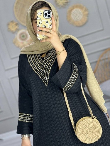 0718_ مانتو پیراهنی دلارا