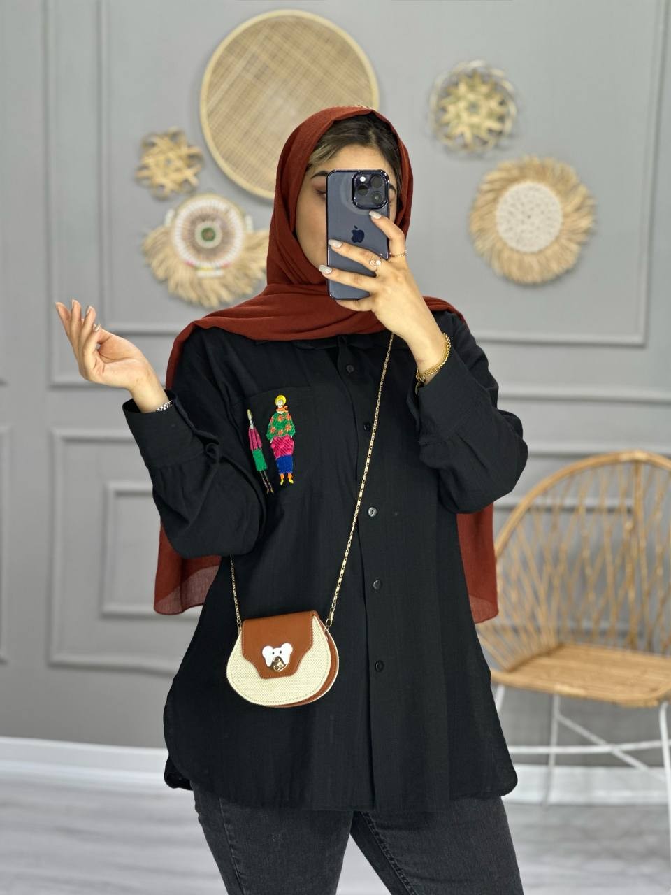 0719_ مانتو شومیزی آدمک