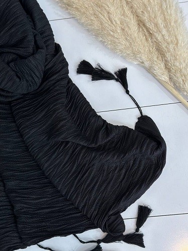 0103_شال مشکی مانلی