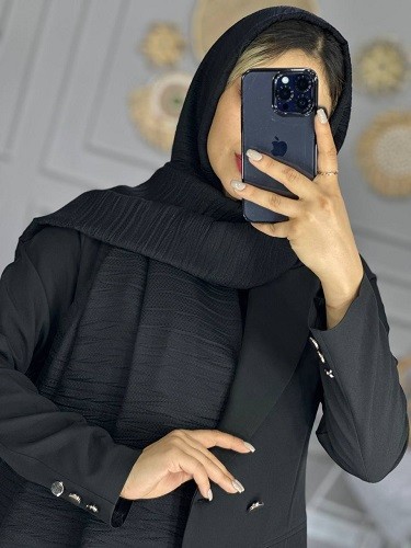 0103_شال مشکی مانلی