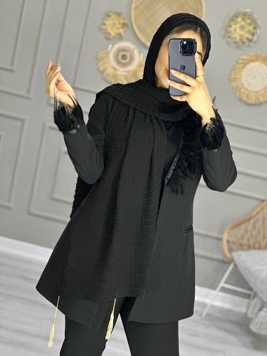 0104_شال مشکی رابو