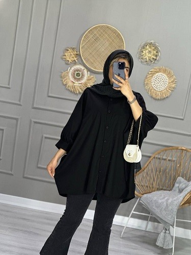 0726- مانتو پیراهنی پانچ