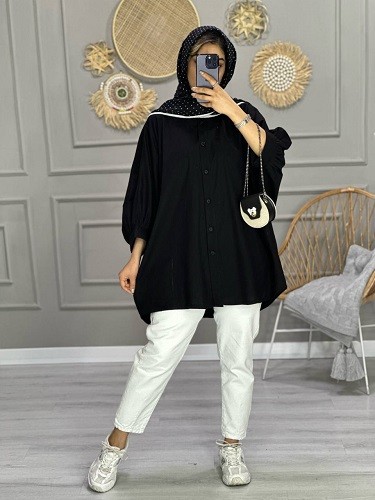 0726- مانتو پیراهنی پانچ