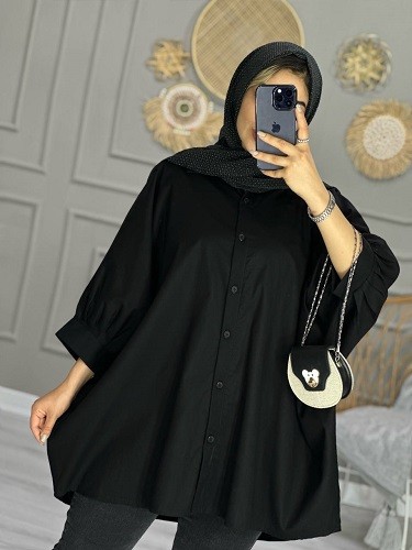 0726- مانتو پیراهنی پانچ