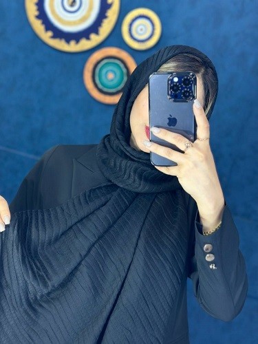 0110_شال مشکی آنیکا
