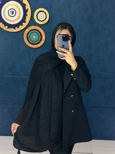 0110_شال مشکی آنیکا