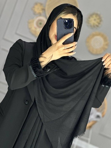 0112_شال مشکی دریا