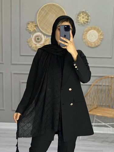 0114_شال پلیسه لوزی