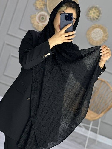 0114_شال پلیسه لوزی