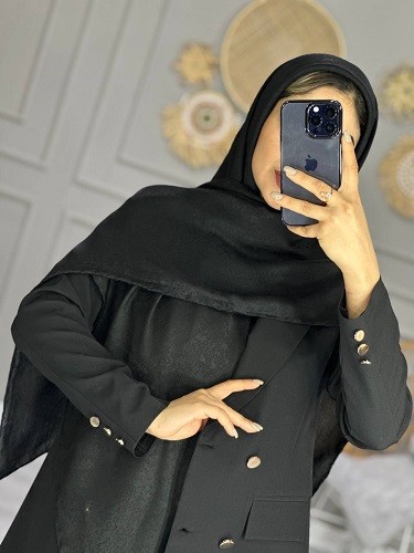 0116_روسری پتینه مشکی