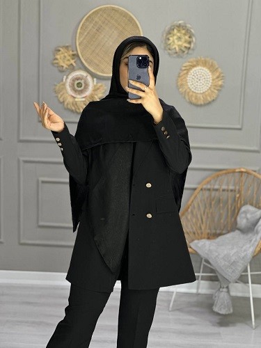 0116_روسری پتینه مشکی