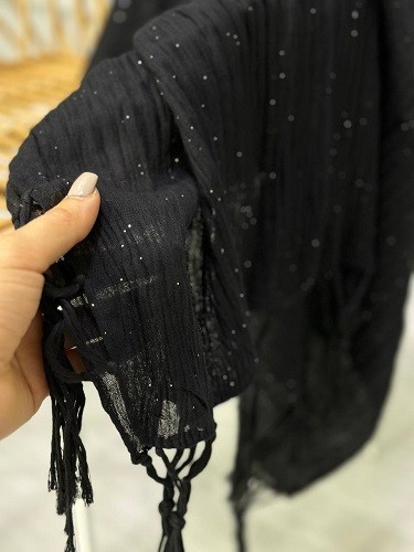 0117_شال مشکی کاترینا