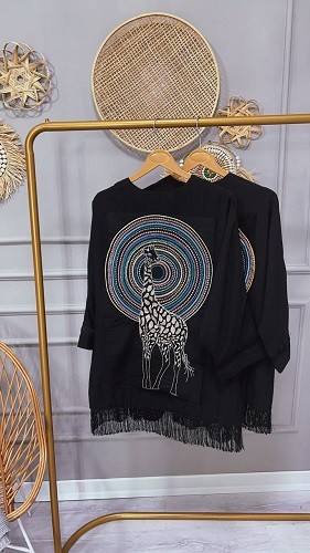 0738_مانتو اسپرت زرافه