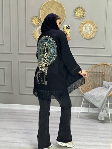 0738_مانتو اسپرت زرافه