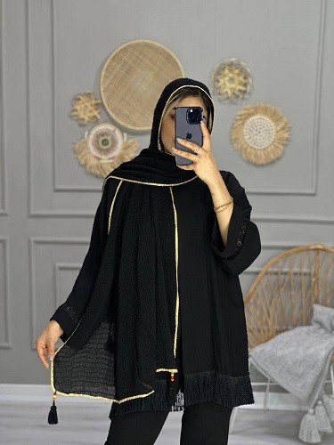 0118_شال مشکی الا