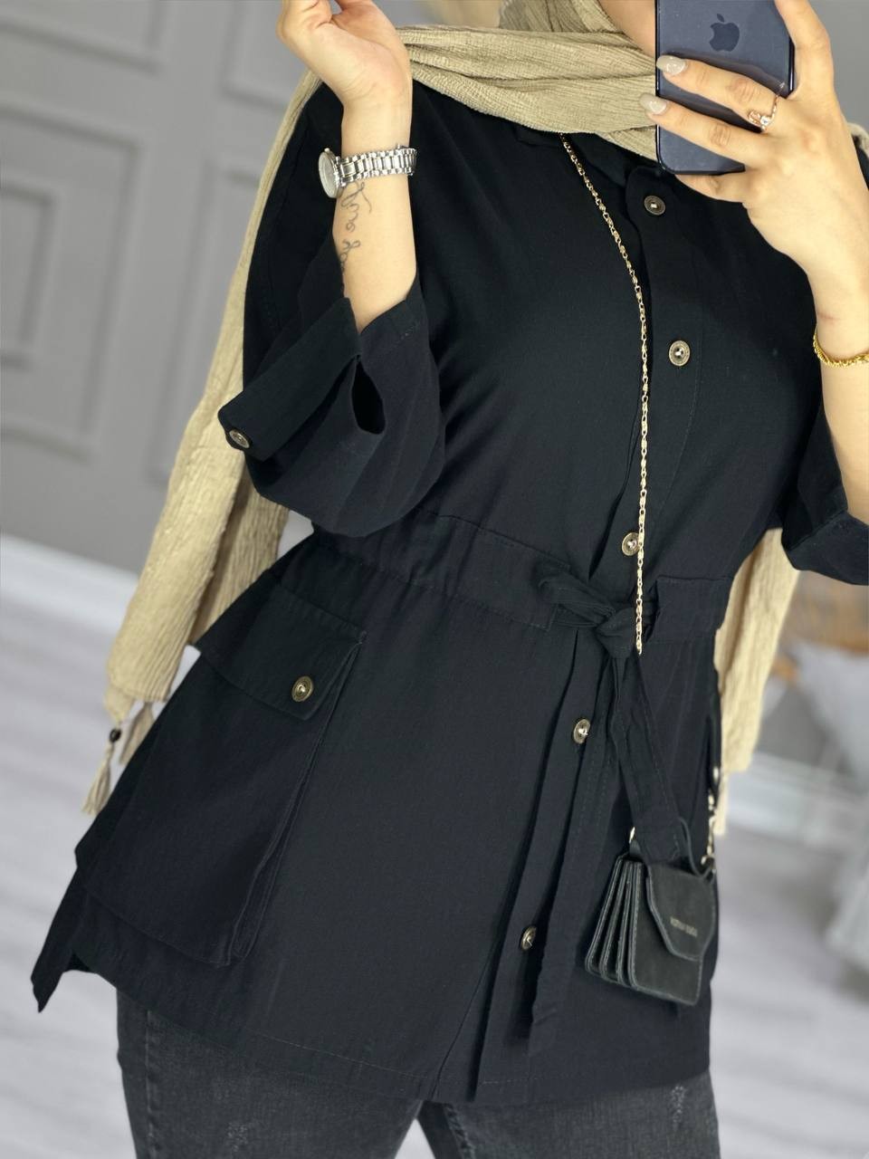 0740_مانتو لینن چاوک