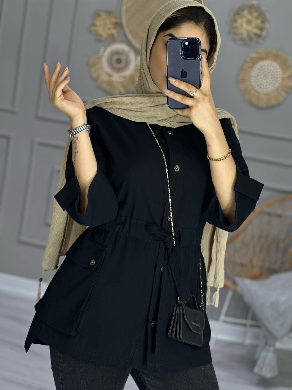 0740_مانتو لینن چاوک