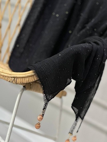 0120_شال مشکی برنزی