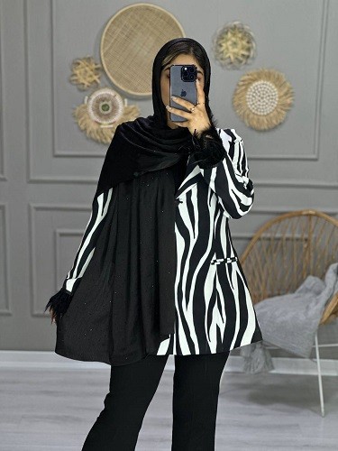 0123_شال مشکی ملورین