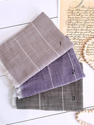 0130_شال لینن راه راه