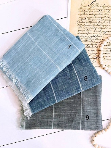 0130_شال لینن راه راه