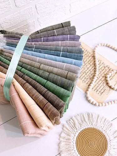 0130_شال لینن راه راه