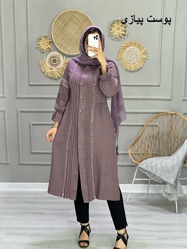 0754-مانتو مزونی ارغوان