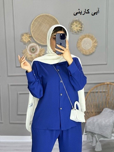 0756-ست شومیز شلوار چکاوک