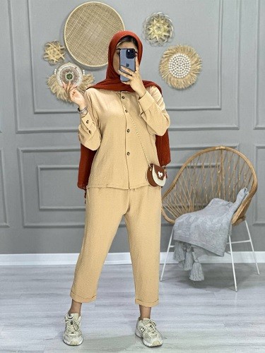 0756-ست شومیز شلوار چکاوک