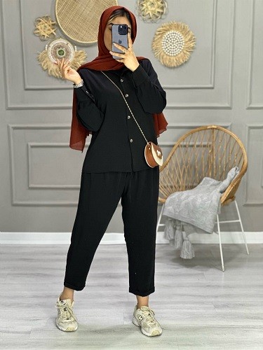 0756-ست شومیز شلوار چکاوک