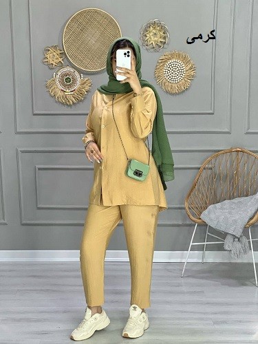 0758_ ست مانتو شلوار نارسیس