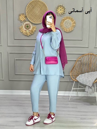 0758_ ست مانتو شلوار نارسیس